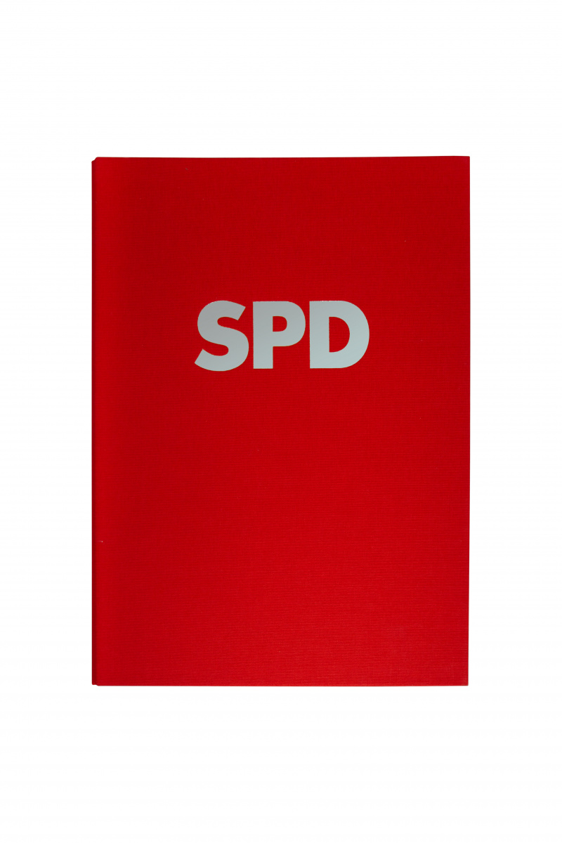 Ehrenmappe mit Silberprägung (Leinen)