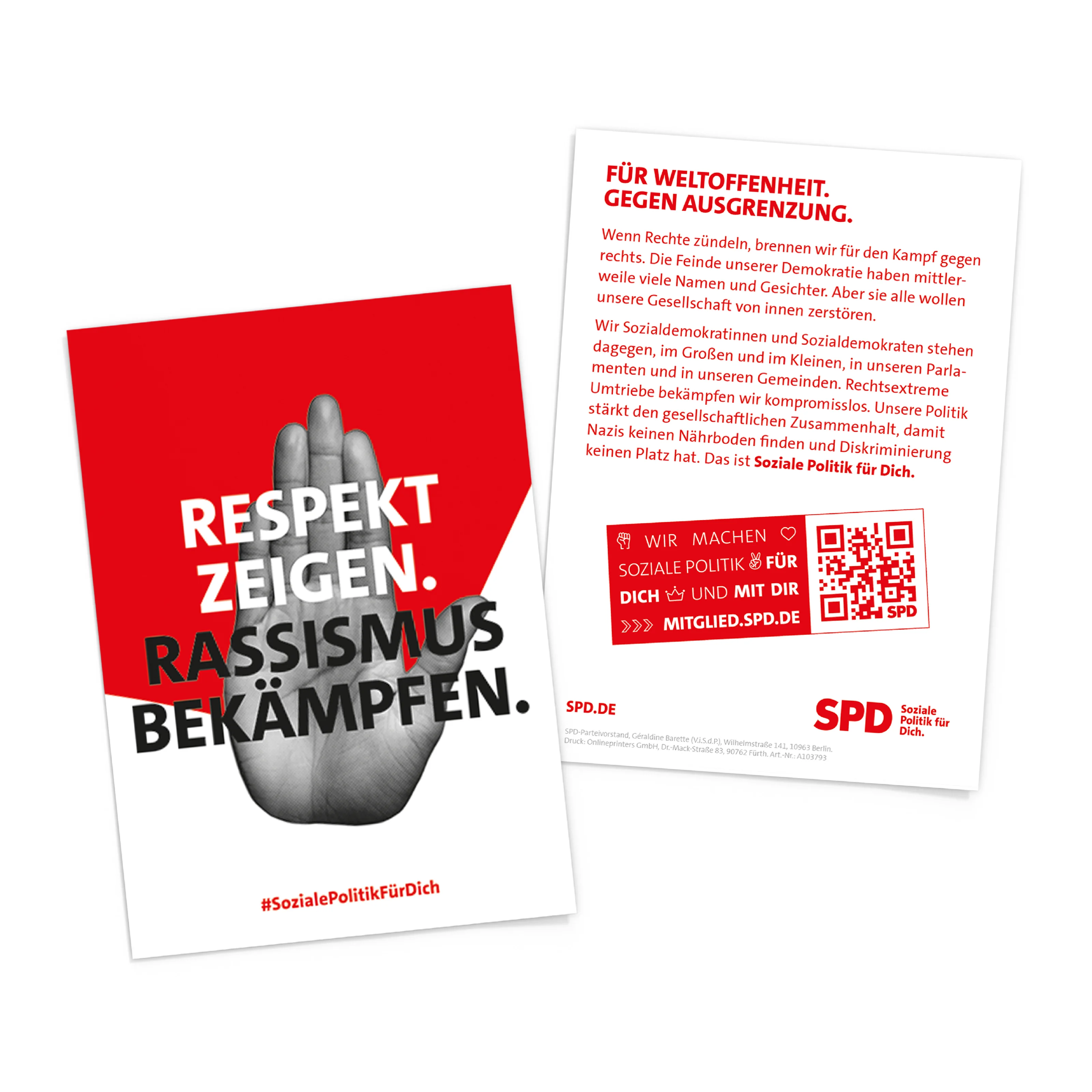 Postkarte "Rassismus bekämpfen"