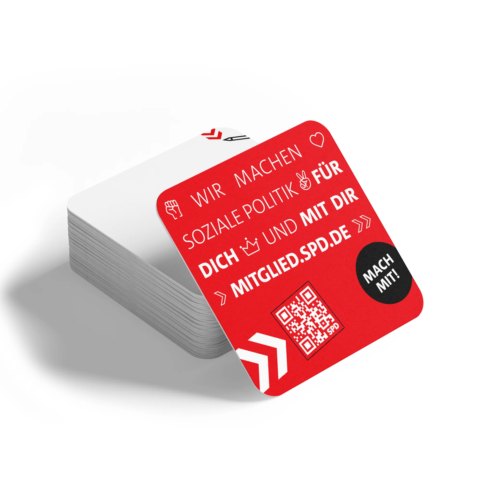 Bierdeckel quadratisch