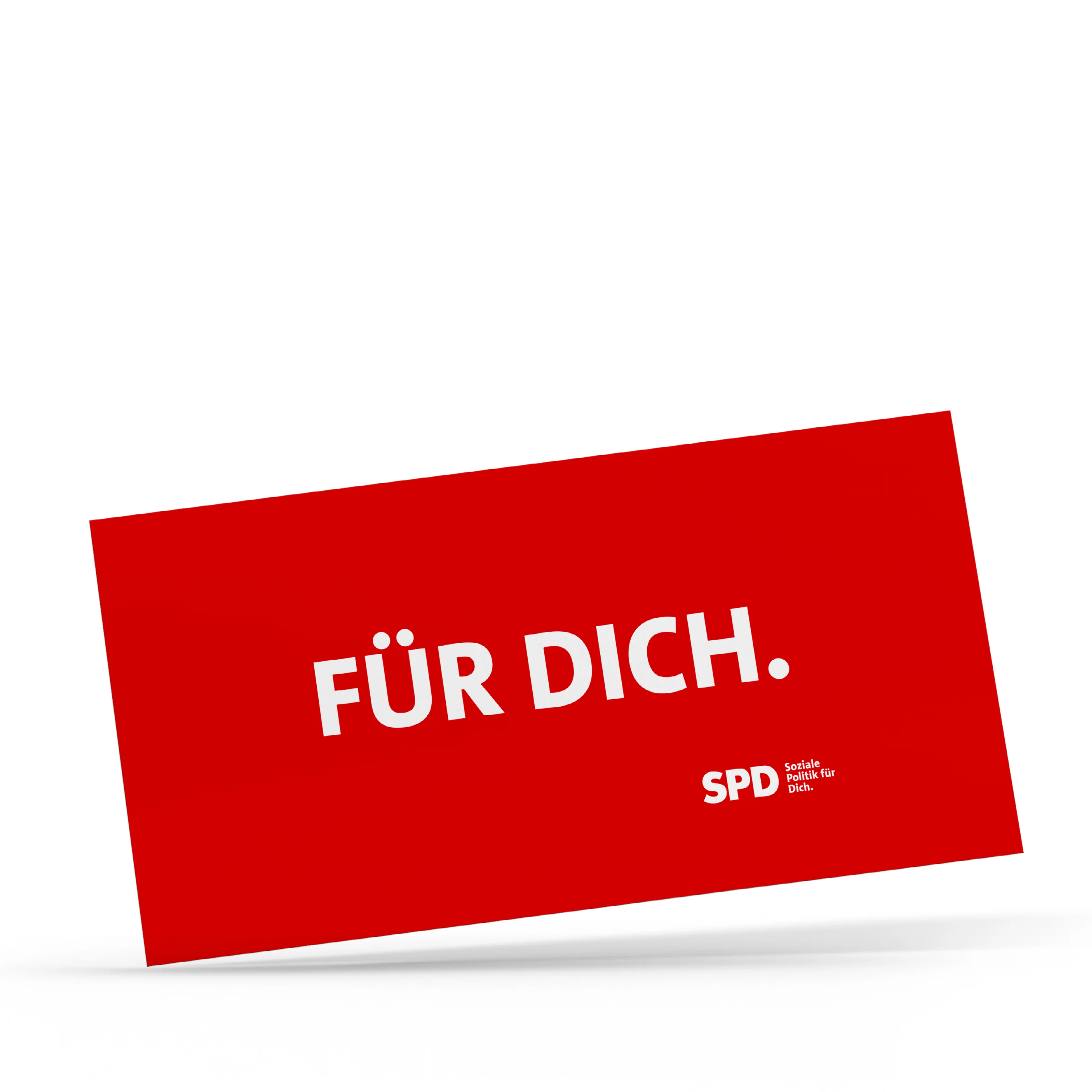 Glückwunschkarte "Für Dich", rot
