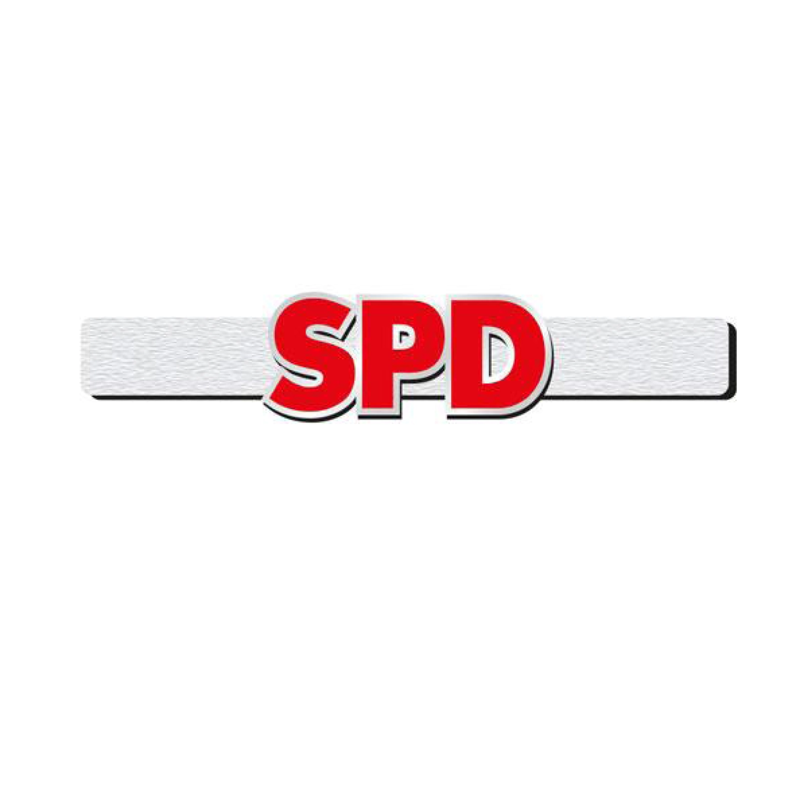 Ehrenbrosche 40 Jahre Silber/Rot