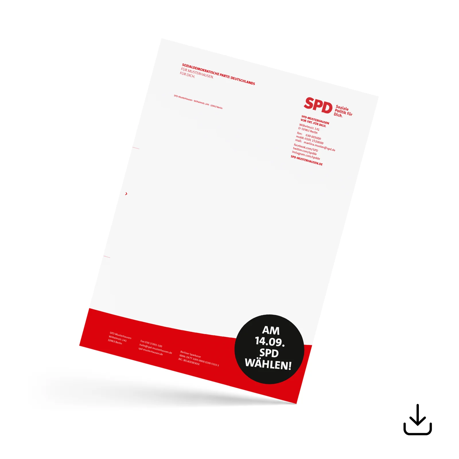 Briefbogen mit Bild | SPD Shop