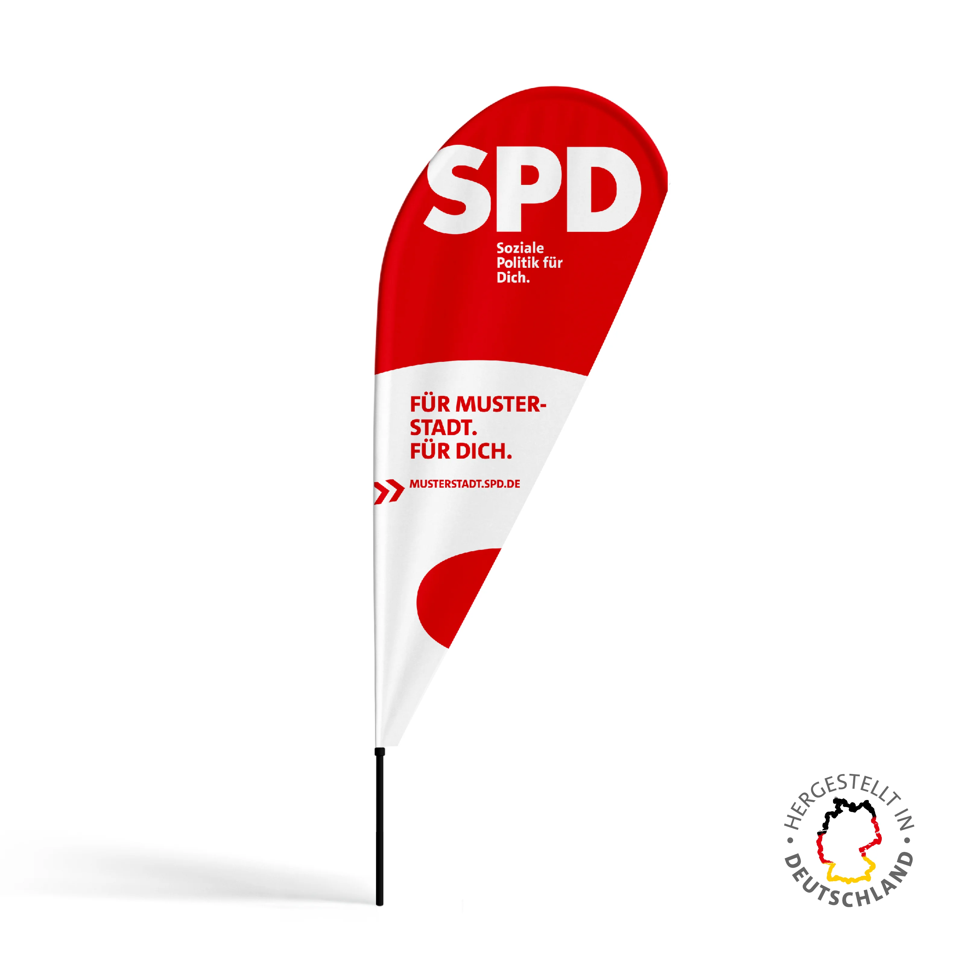 Beachflag Arbeitsgemeinschaften - Größe M