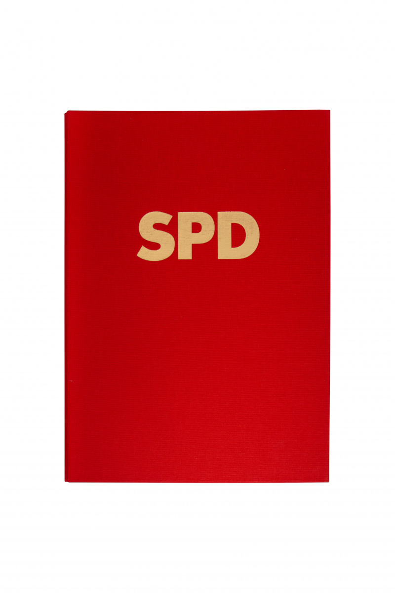 Ehrenmappe mit Goldprägung (Leinen) 
