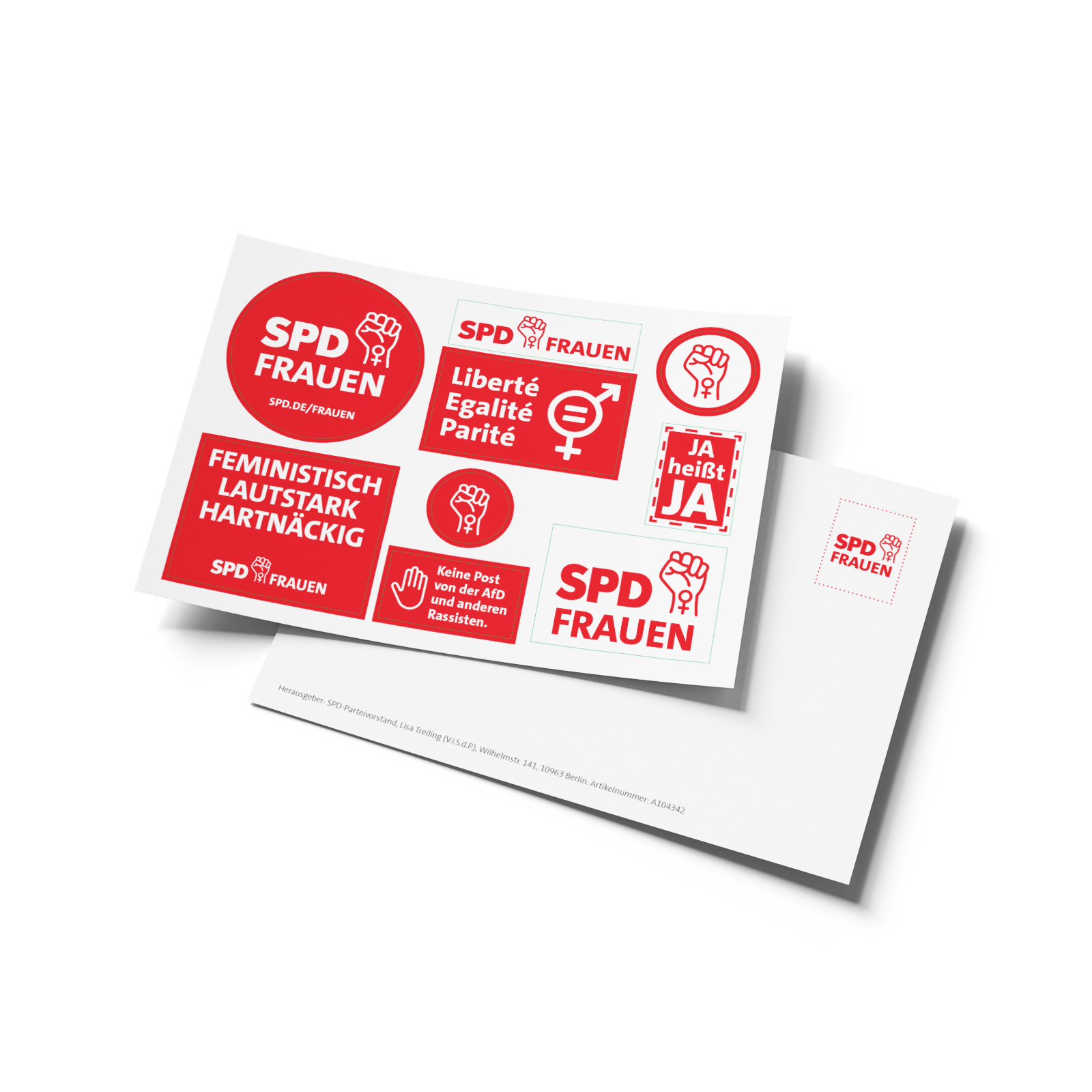 Aufkleber-Postkarte SPD FRAUEN | SPD Shop