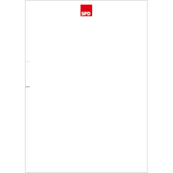 Briefbogen mit SPD-Logo, A4